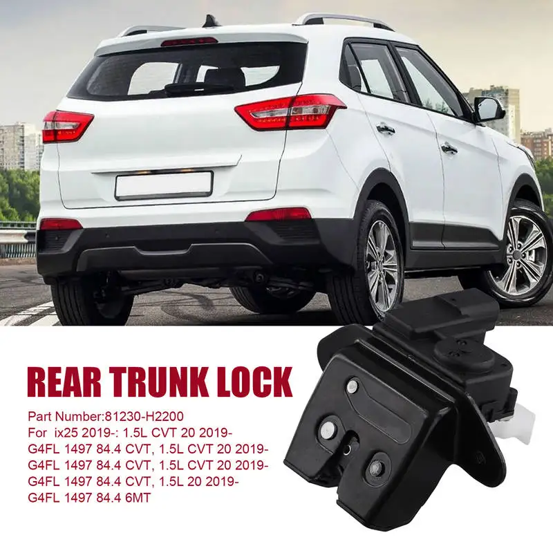 Rear Trunk Lock Tailgate Latch Assembly 81230-H2200 For Kia KXCROSS Saitus KX3 Aopao Zhipao Hyundai Ix25