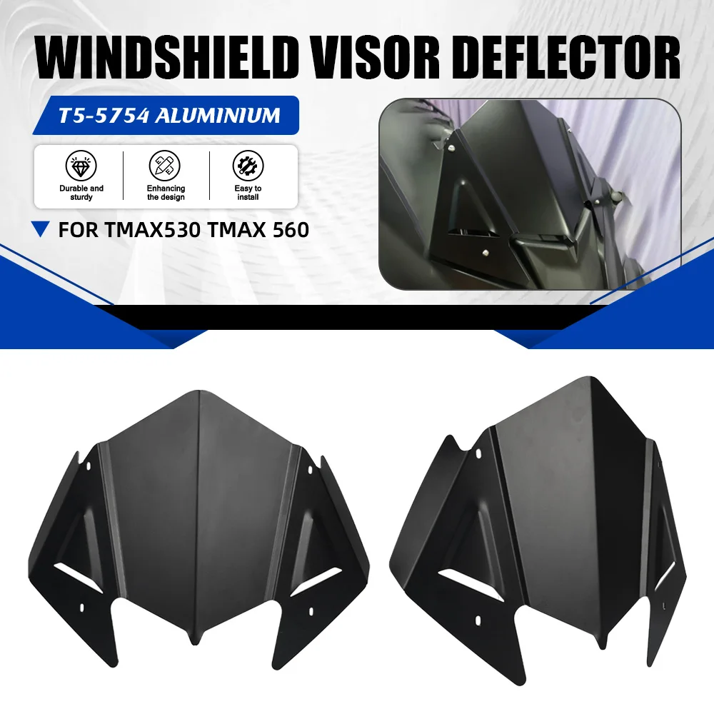 FOR YAMAHA TMAX 530 2017-2018-2019 Motorcycle Accessories Aluminum Windshield Fairing Windscreen Protector TMAX 560 2020-2021