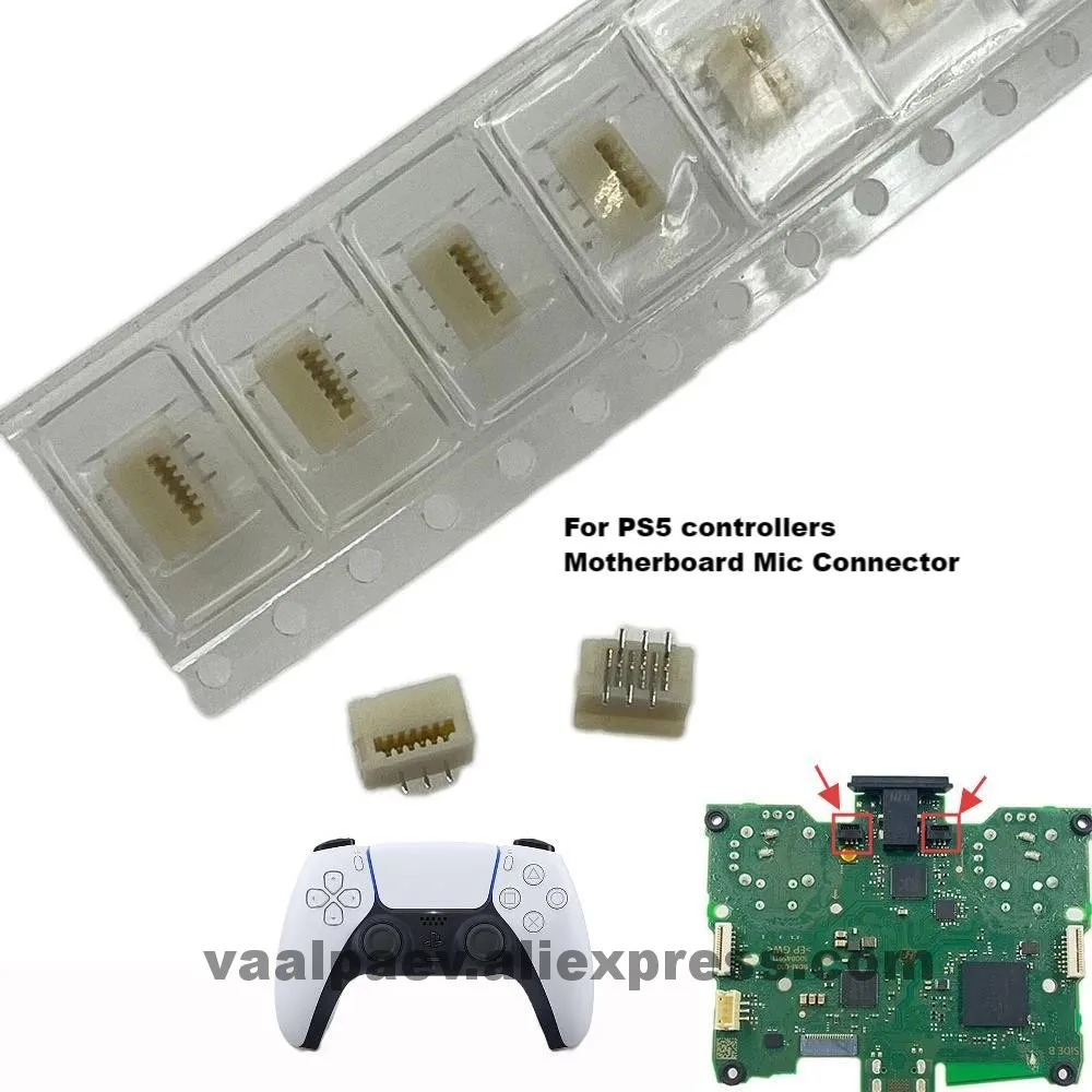 

100pcs For PS5 Controller Internal Microphone Mic Ribbon Flex Cable Connector Replacement