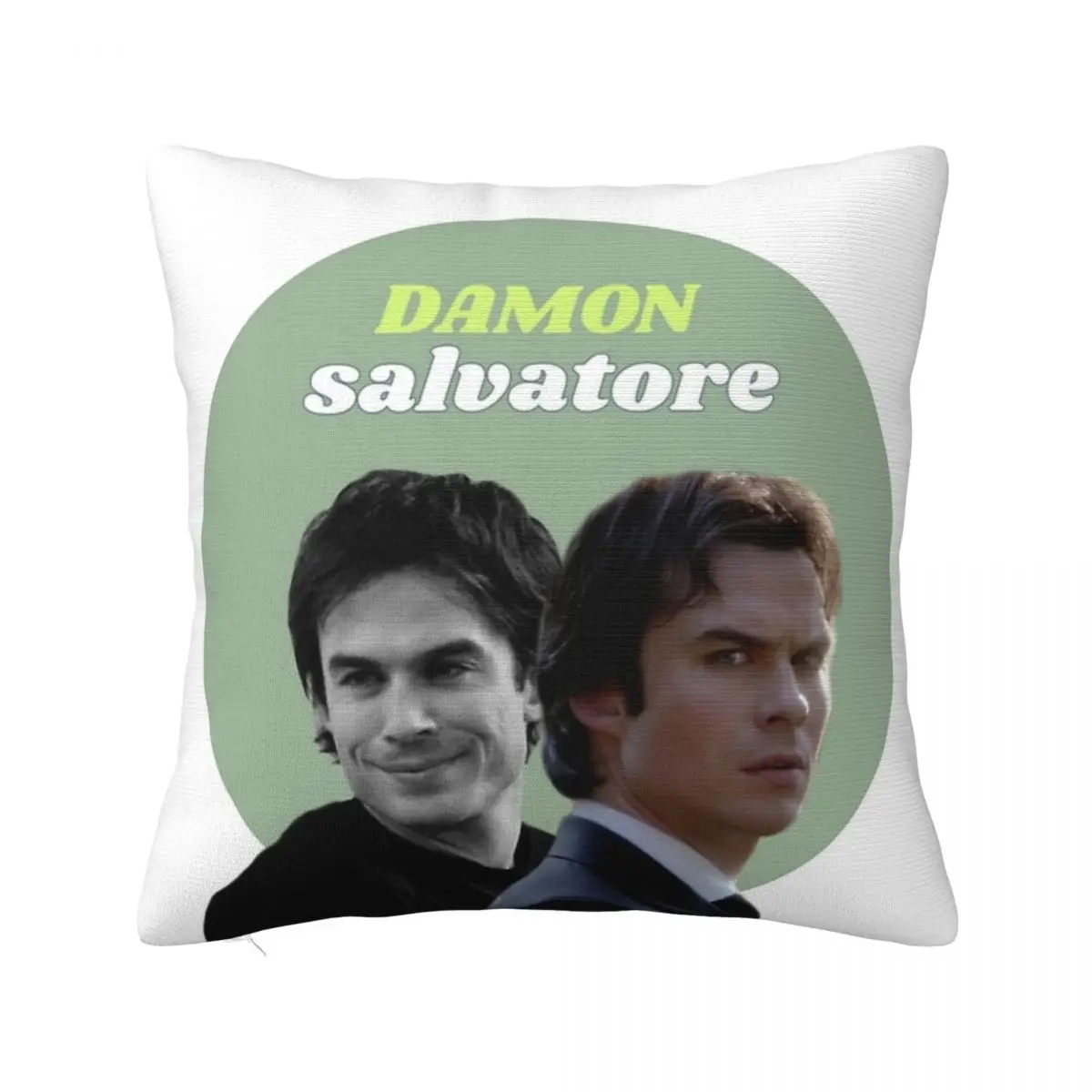 Damon Salvatore Pillowcase Soft Polyester Cushion Cover Decoration Ian Somerhalder Throw Pillow Case Cover Home Square 40*40cm