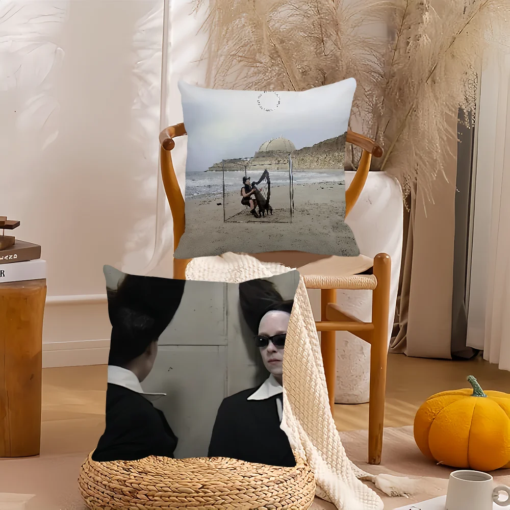 غطاء وسادة لتزيين المنزل من Singer Allie X Happiness ls Going to Get You، غطاء وسادة مناسب لغرفة النوم وأريكة مكتب السيارة