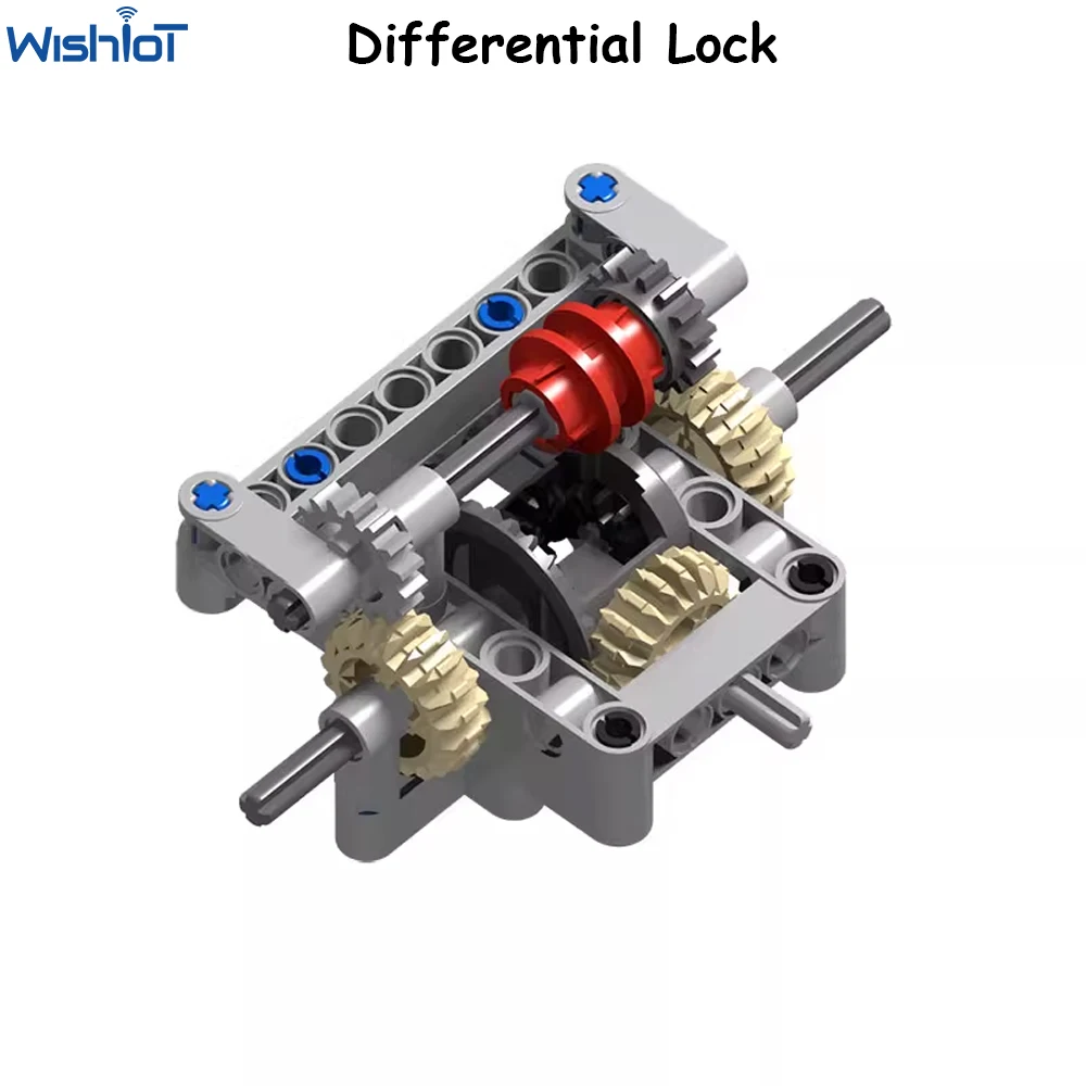 Blocco differenziale centrale MOC per veicoli a quattro ruote motrici Legoeds-blocchi di Buidling compatibili differenziali di bloccaggio del