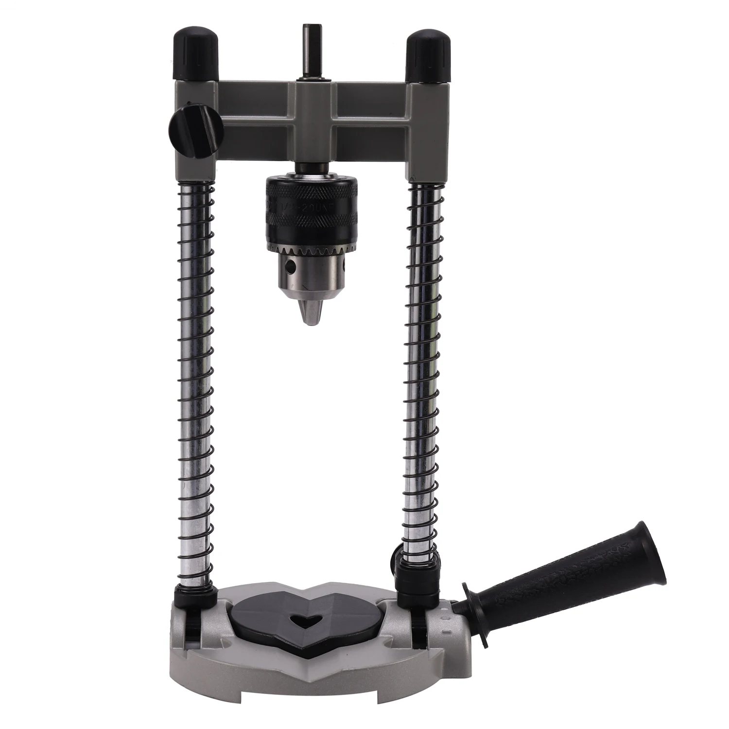 1 Pcs Multifunctional Drill Stand Adjustable 45-90° Angle Drill Guide Attachment, with Chuck Drill Holder Stand, for Electric