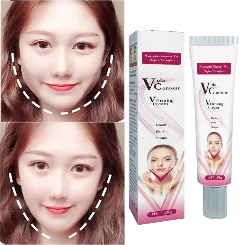 

V-Shape Face Slimming Cream Remove Double Chin Firming Lifting Face Line Fat Burning Anti Aging Beauty Massage Care Products