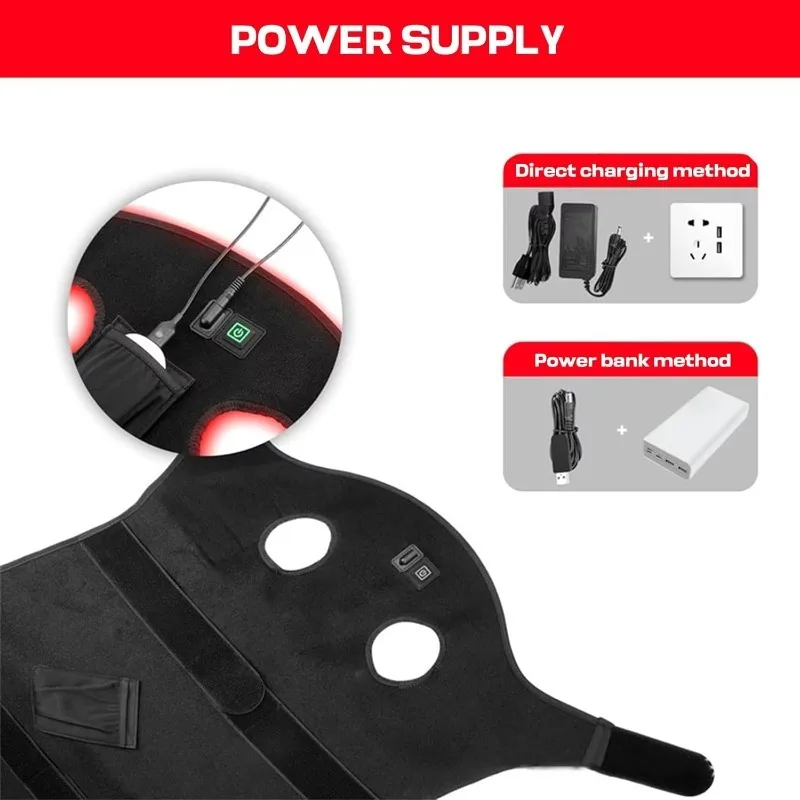 296 Pcs Leds Equine Horse Red Light 660nm 850nm Convenient for Storage Infrared Treatment Horse Head Pain Relief Cap