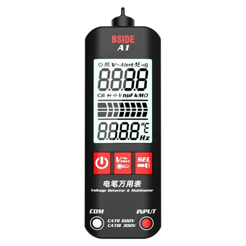 A1 Fully Automatic Anti-Burn Intelligent Digital Multimeter Digital LCD Backlight multimetro Voltage Ohm NCV Hz Live wire Tester