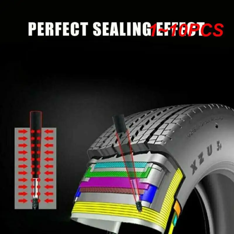 1~10PCS Vacuum Tyre Repair Nail for Car Trucks Motorcycle Scooter Bike Tire Puncture Repair Tubeless Rubber Nails