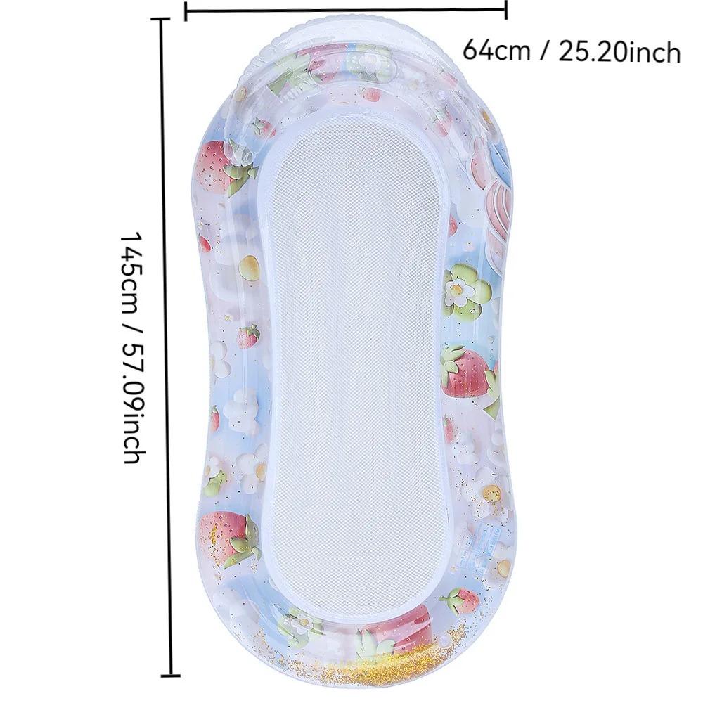 

145*64 см надувной плавающий ряд водный шезлонг водная плавающая кровать плавающая лодка охлаждающая сетка сиденье