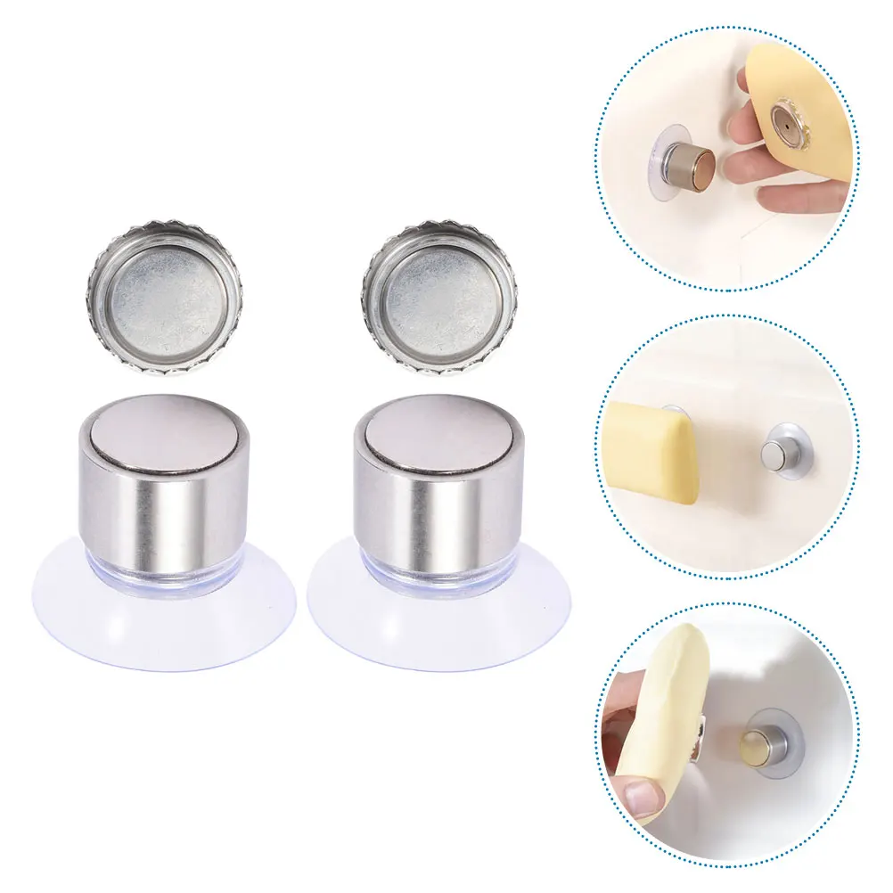 2pcs Soap Holder Shower Bar Dish Wall Suction Rack Cup Bathroom Saver Magnet Organizer Mount Savers Hanging Mounted Container