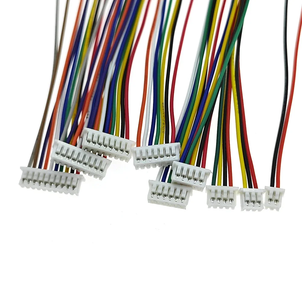 

Micro JST 1.25mm 1.25 JST 2P 3P 4P 5P 6P 8Pin Female Connector Plug + Male Plug With Wire 20sets