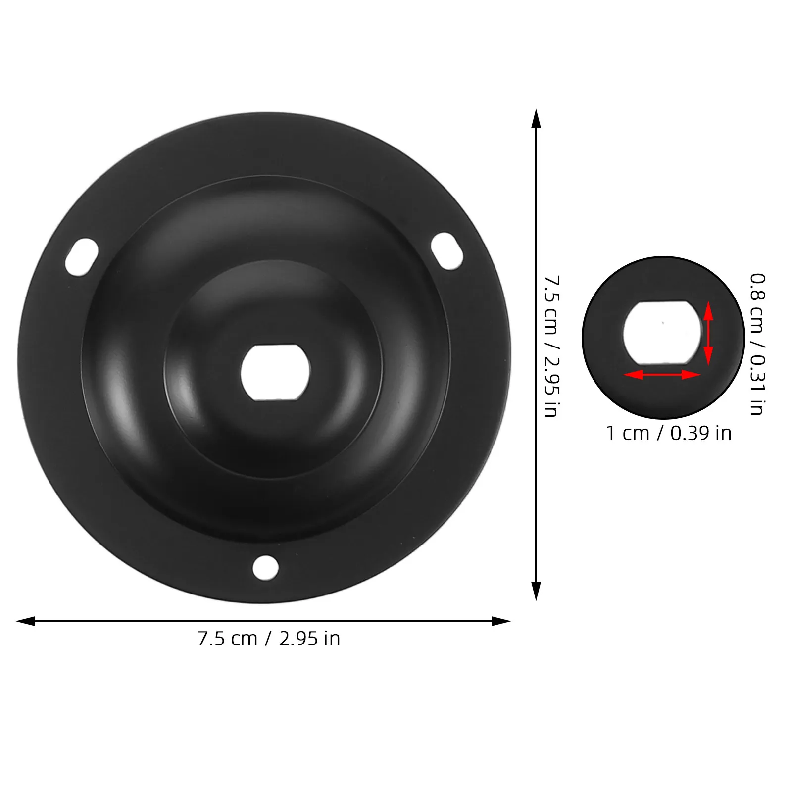 4Pcs Mini Round Base Plate for Cctv Camera Mount Stable Wall Bracket Support Indoor Outdoor Security Camera Holder