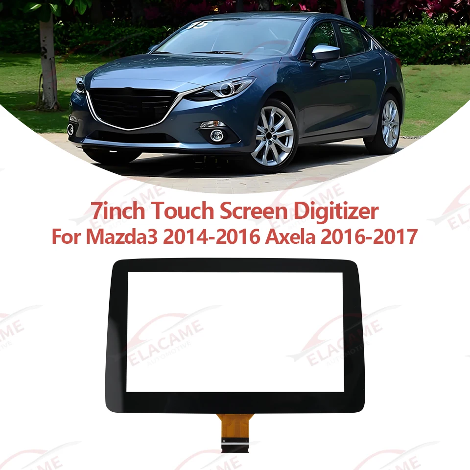 For 2014-2016 Mazda 2 3 Axela CX-3 MX-5 TM070RDZ38 BHP1611J0D HCY-CTP7088-A0 7 inch 36 Pins Glass Touch Screen Digitizer Panel