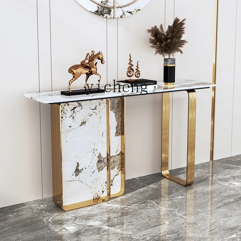 

H3-23 light luxury entrance table simple modern new Chinese style strip case wall view table minimalist entrance cabinet