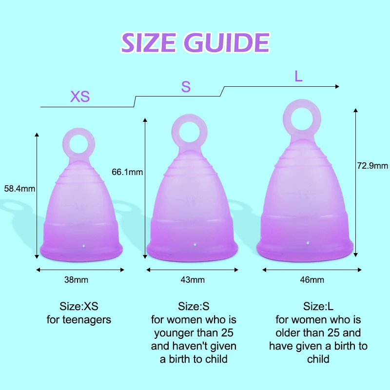 1 PCS Feminy Women\'s Vagina Hygiene Menstrual Collector Menstruation Reusable Large Capacity Medical Silicone Certified Menstrua