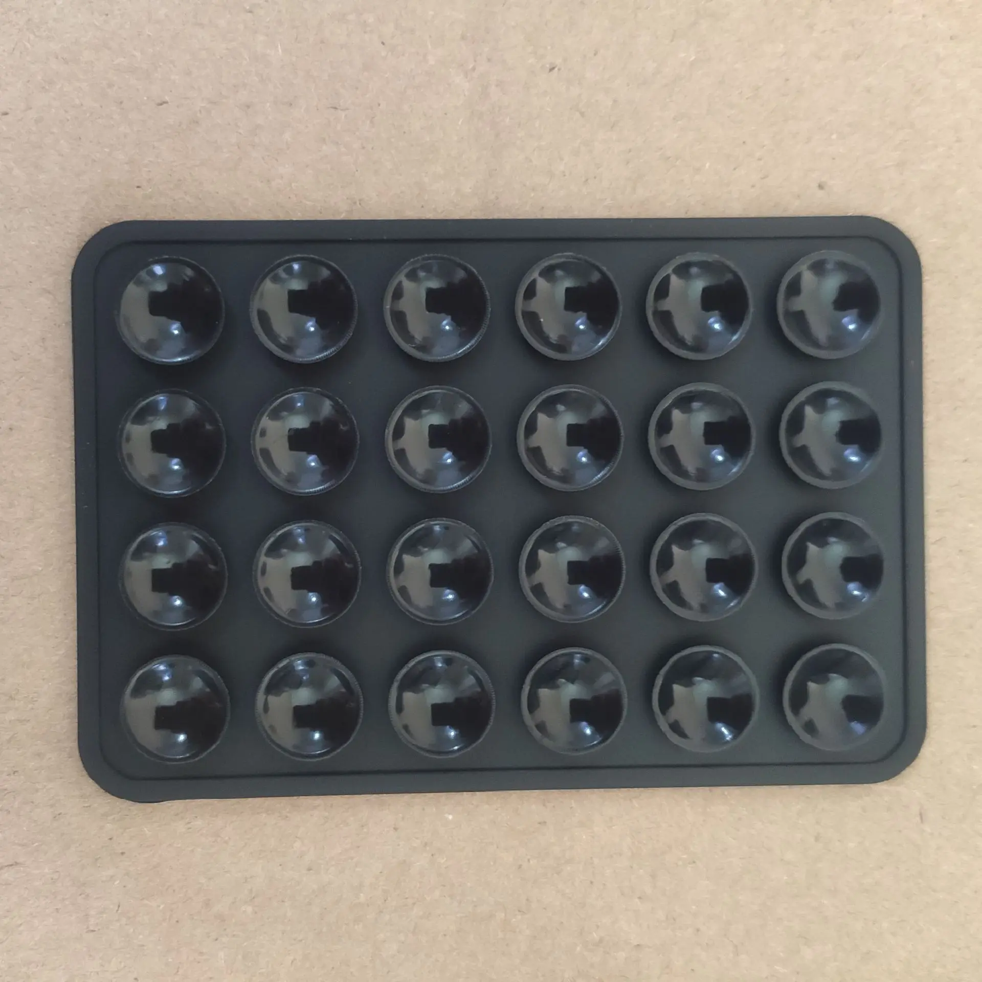 Silikon Hisap Ponsel Pemegang Tikar Pegangan Multifungsi Cangkir Hisap Dinding Berdiri Persegi Anti-Slip Case Ponsel Mount Kembali Stiker