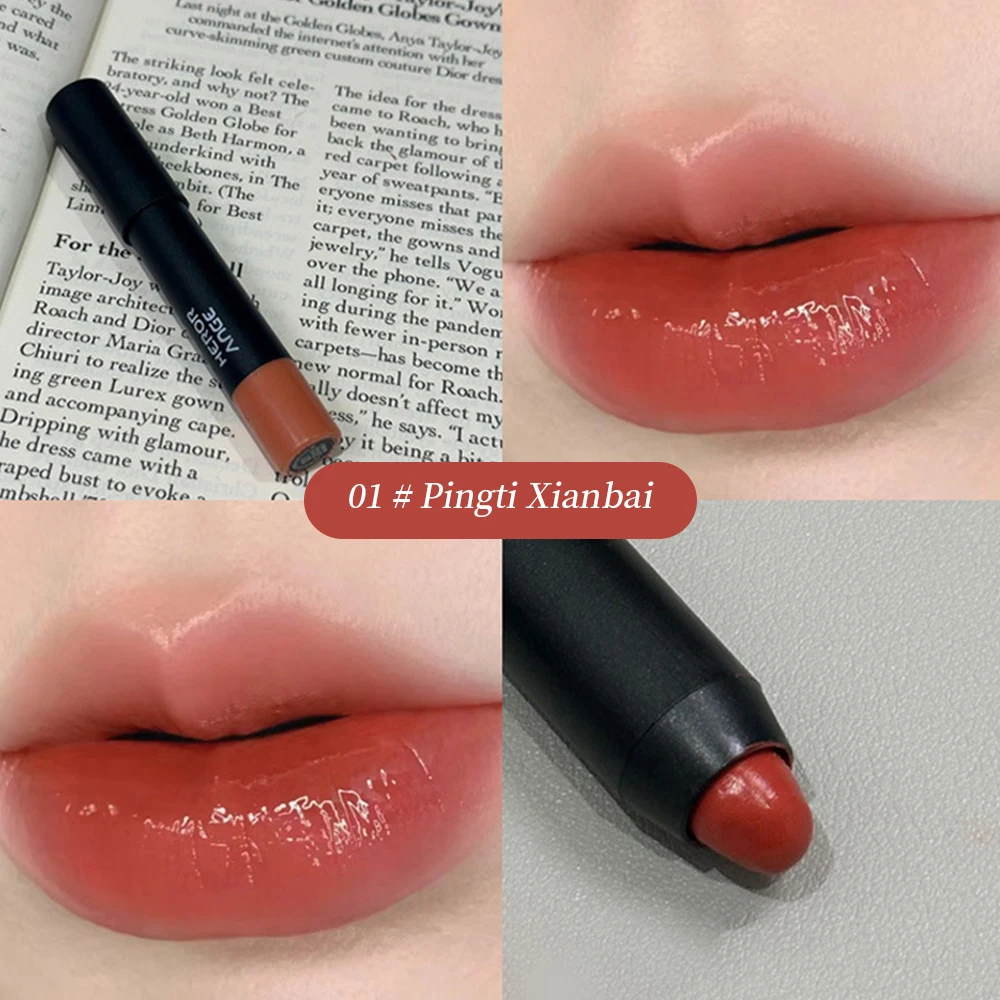 HERORANGE ลิปสติกปากกาให้ความชุ่มชื้น Long-Lasting Outline Lip Line Matte Matte Lip Liner
