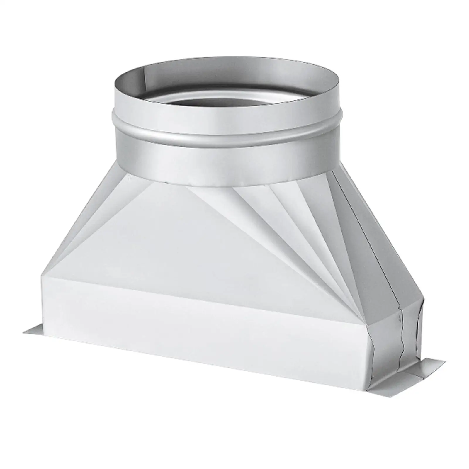 Galvanized Metal Rectangular to Round Ventilation Adapter for Systems Versatile