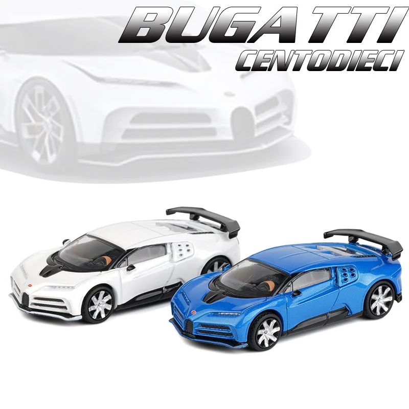 1/64 Bugatti Divo Chiron EB110 Centodieci La Voiture Noire zabawka samochód miniaturowy Model koła JKM darmową kolekcję stopu odlewu