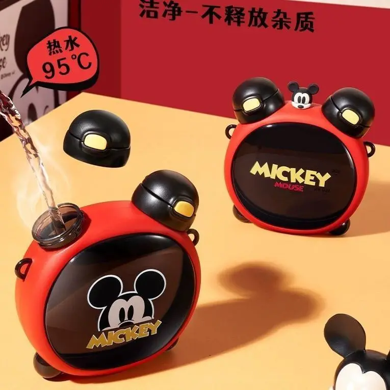 Disney-vasos de dibujos animados de Mickey Mouse para niños, botellas deportivas para niñas, tazas de alimentación de princesa congelada