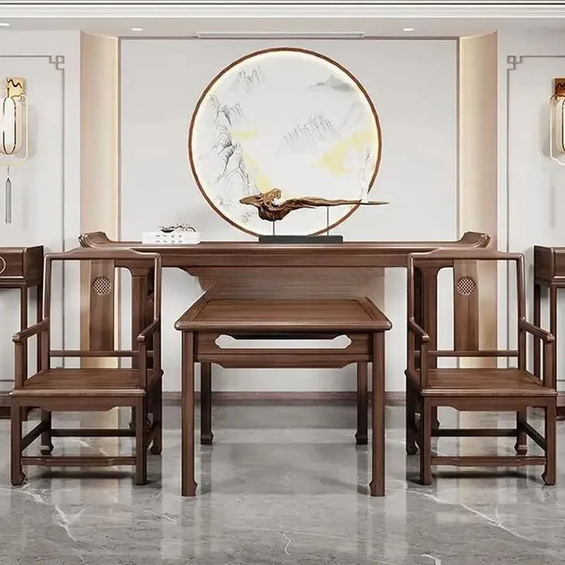 

A15 Новый барный чехол в китайском стиле из цельного дерева, Шентай, черное дерево, вход в сельский холл, дом, стол, перевернутый чехол