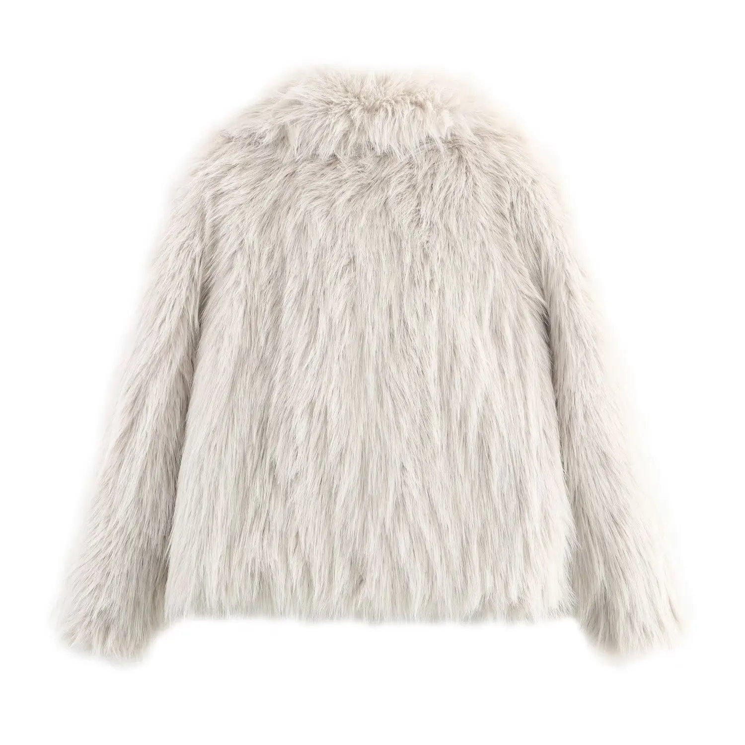 BSAY 인조 모피 재킷 여성 의류 2025 겨울 신상 시크한 라펠 긴 소매 루즈 두꺼운 따뜻한 시크 여성 상의