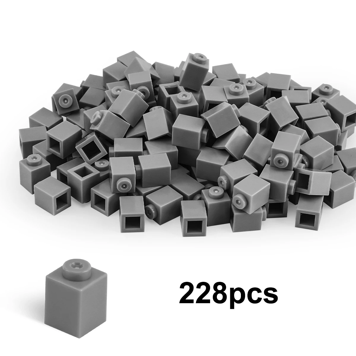 Blocs de construction en brique haute 100g1x1, figurines épaisses, points éducatifs, taille créative, compatibles avec les jouets en plastique pour enfants