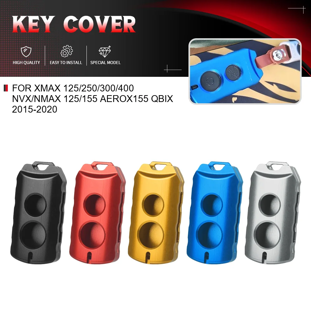 

For YAMAHA XMAX 125/250/300/400 NVX/NMAX 125/155 Aerox155 QBIX 2015-2020 Key Case Cap Cover Keycase Remote Key Guard Chain Cover