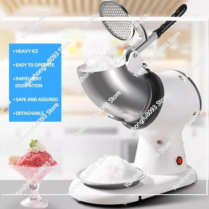 Máquina de Hielo Raspado de Alta Potencia para Tiendas de Té con Leche, Trituradora de Hielo Pequeña