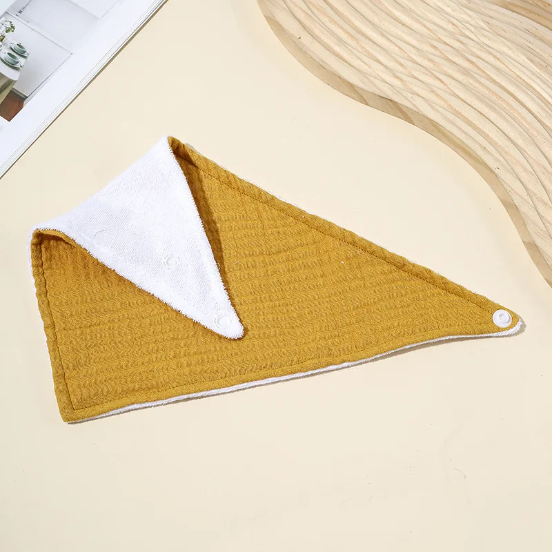 Baby Cotton Bibs Triangle Saliva Towel Soft Solid Color Burp Cloth Apron Bandana Scarf for Boys Girls Feeding Drool Bib New