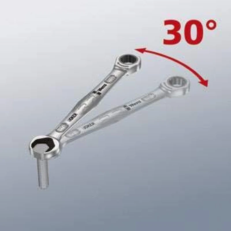 WERA 05073290001 6000 Joker Open Ratchet Dual Purpose Wrench Set Open-end Fastener Hold Function Exquisite Workmanship