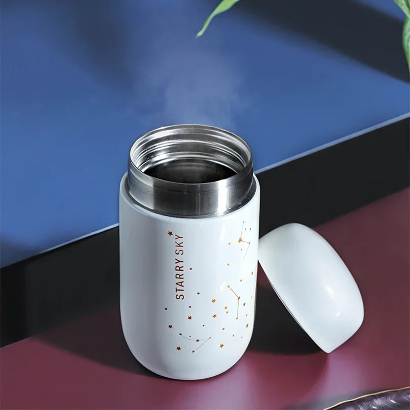 Coffee Condition Thermos Starry Mini Small Capacity 304 Stainless Steel Thermos Water Bottle Leak Proof Coffee Cup Cute Bottle