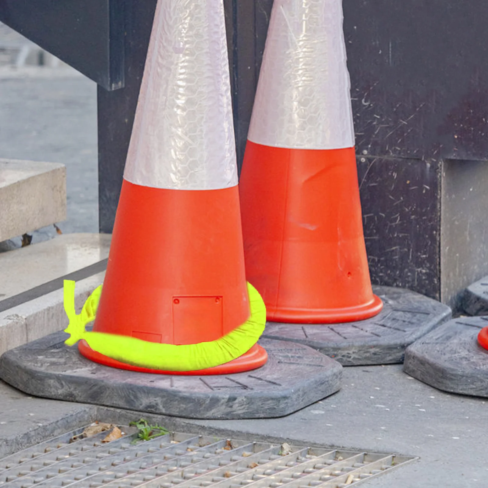 10 قطعة أكياس المرجحة المخروطية المرجحة عاكس مخروط استقرار الرمل المضادة للطرف قاعدة حلقة الوزن لموقع البناء السلامة على الطرق