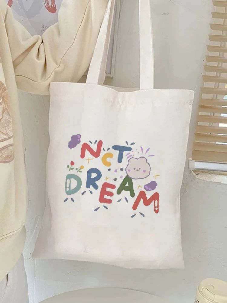 torba bawelniana torba płócienna tote bag torby na zakupy torba materialowa Nowy Harajuku płócienna Tote torba Kpop grupa torby na ramię Tuisyen Sekolah czesnego dużego ciężaru torebki damskie dla kobiet Bolso Lona