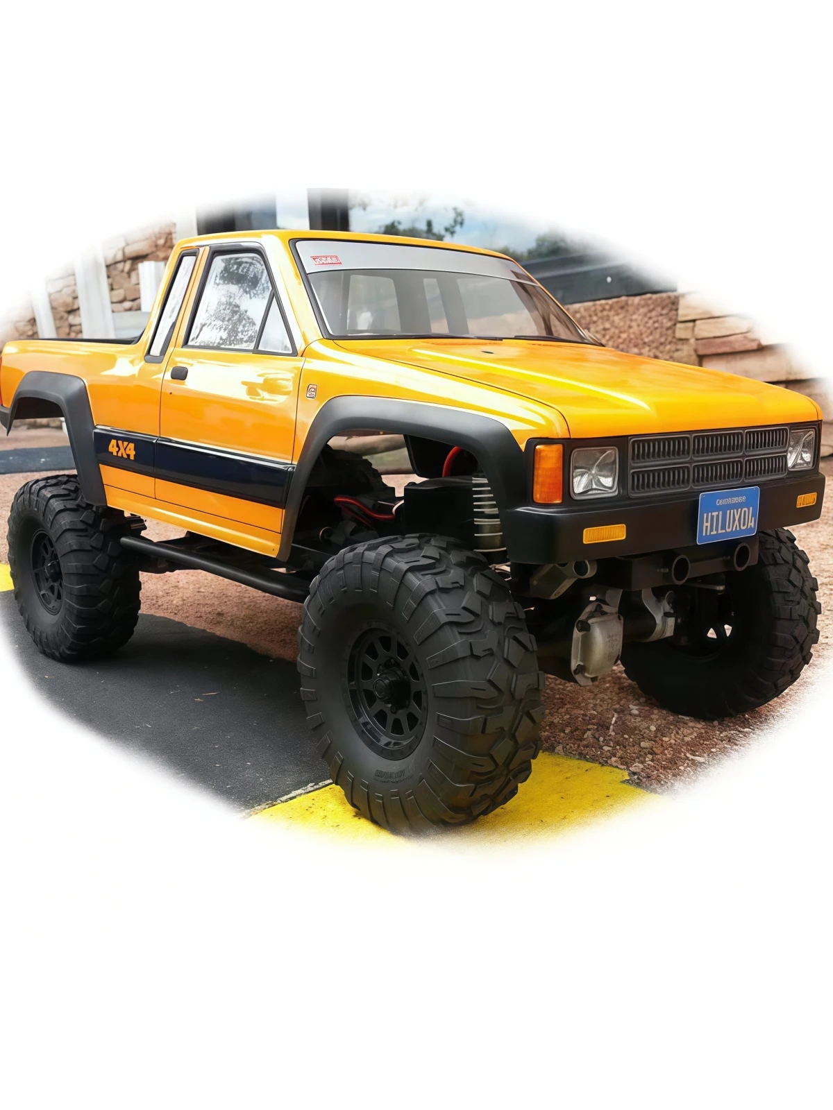 Rc Crawler Body Shell Clear 313Mm - 1/10 힐럭스 SR5 투명 PC 차체,