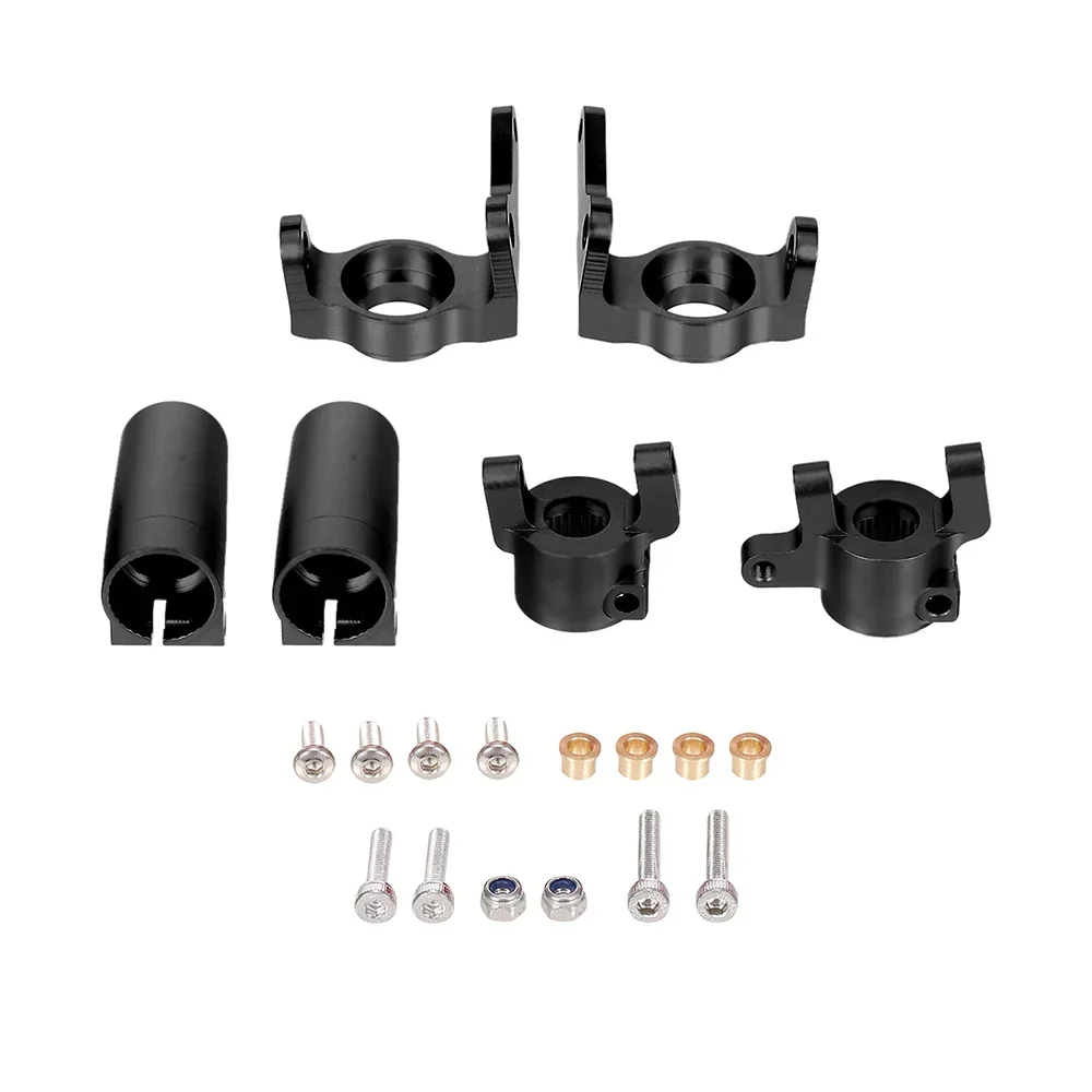 Vordere Achsschenkel aus Metall, C-Nabenträger, Hinterachs-Lock-Out-Set für Axial SCX 10 II 90046 90047, hochwertige RC-Autoteile