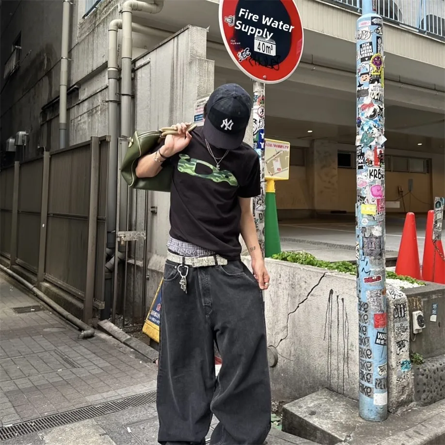 

Summer New Faion IDA Camouflage Me T-irt ex Loose Casual ort Sve Versatile Print Sweat Absorbent Ladies Tops