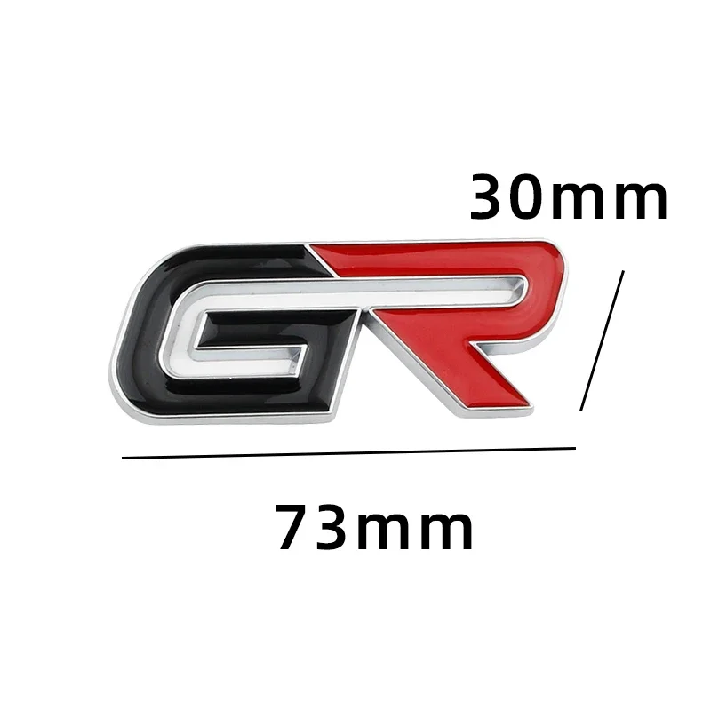 Car Whole Body Decal Front Grille Emblem Badge for Toyota GR Avensis Auris Hilux Reiz Crown Prius GT86 HighLander Previa