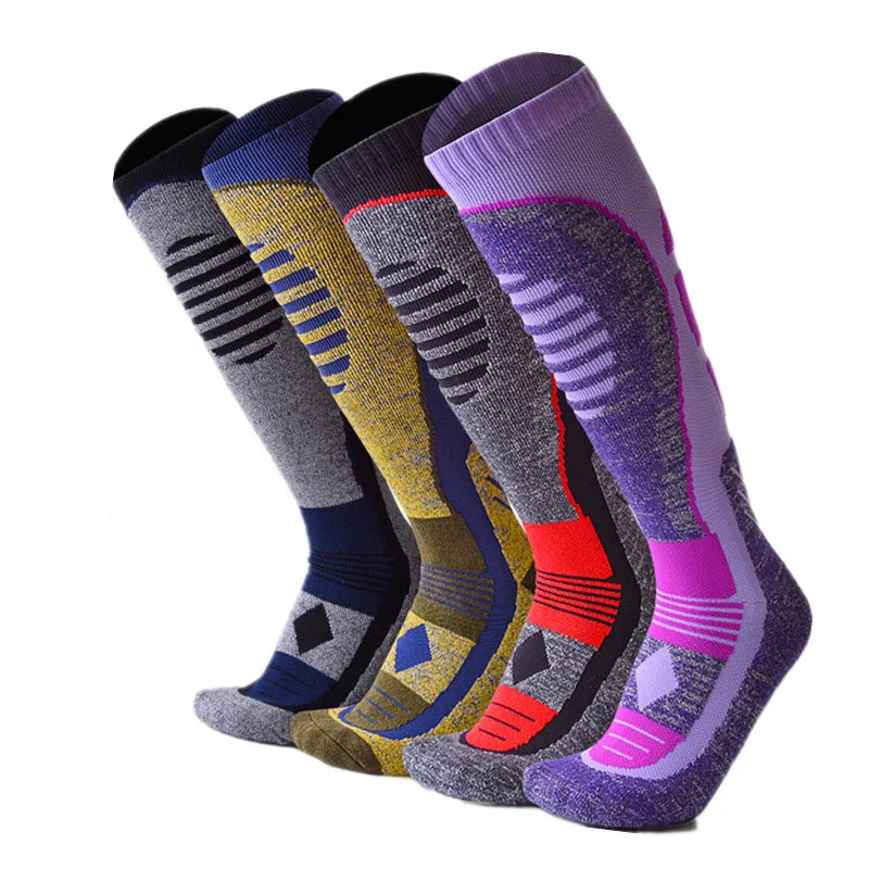 Outdoor New Winter Ski Socks for Women Men Heighten Thermal Mountain Skiing Snow Socks Thermal Thickened Snowboard Stockings