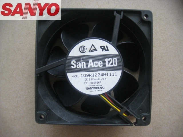 

For Sanyo 109R1224H1111 109R1224H1011 12038 DC24V 0.25A server inverter cooling fan