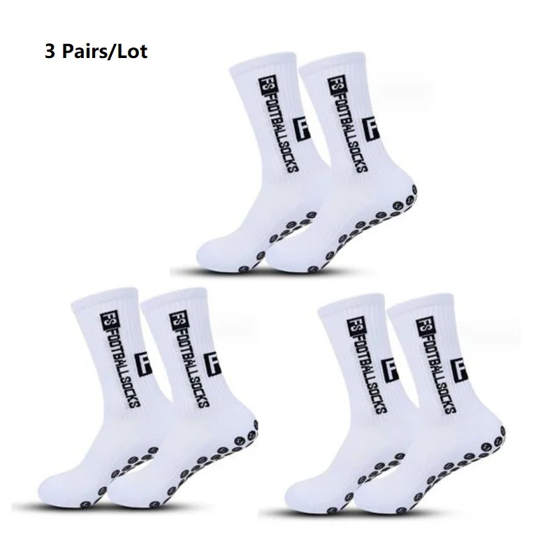 

socks Breathable 3 Pairs Men's Non slip Football Cycling Outdoor Basketball Protect Feet Wicking Running Sport Grip Socks Women