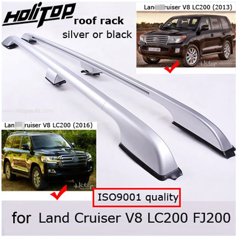 

OE roof rack roof bar luggage rail for Toyota Land Cruiser 200 V8 LC 200 LC200 FJ200 2008-2021,silver or black,quality supplier