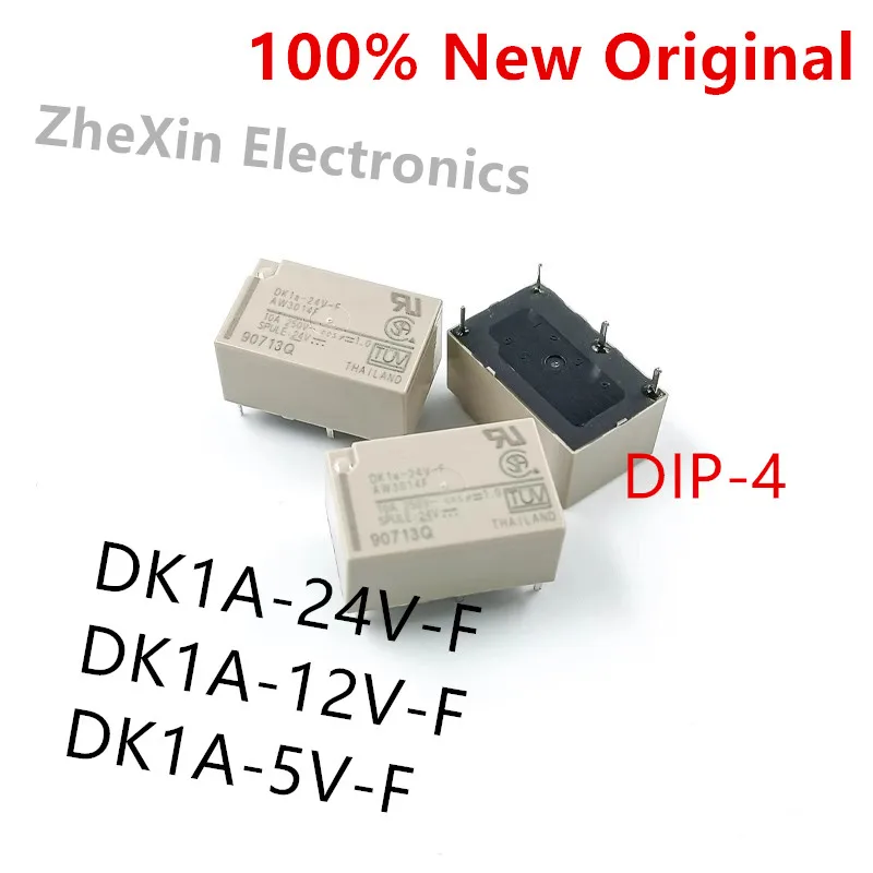 5PCS/Lot   DK1A-24V-F 、DK1A-12V-F 、DK1A-5V-F   DIP-4   New Original Power Relay   AW3014F 、AW3013F 、AW3012F