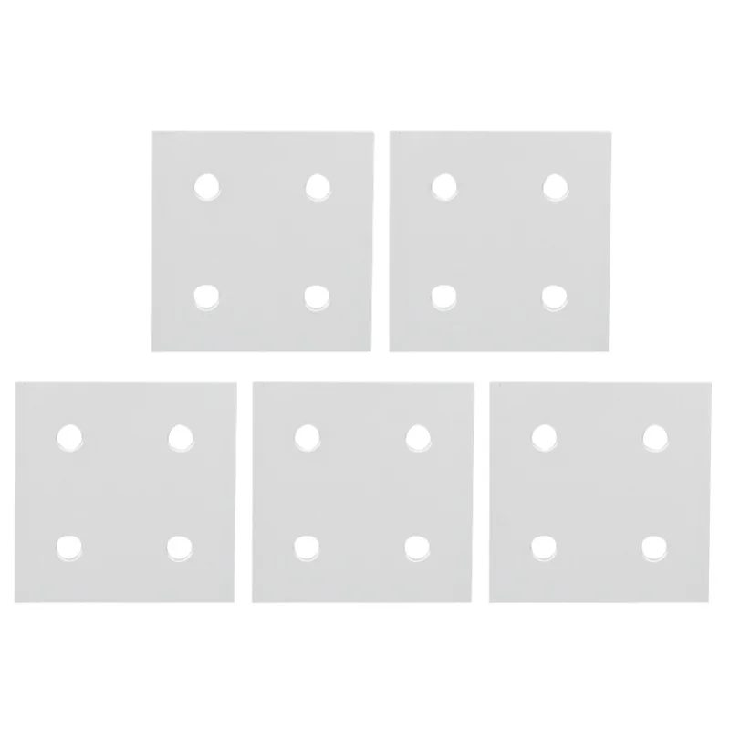 

5Pcs 4-Hole Vertical Connecting Plate For Aluminium Extrusion Profile Joining Board6060