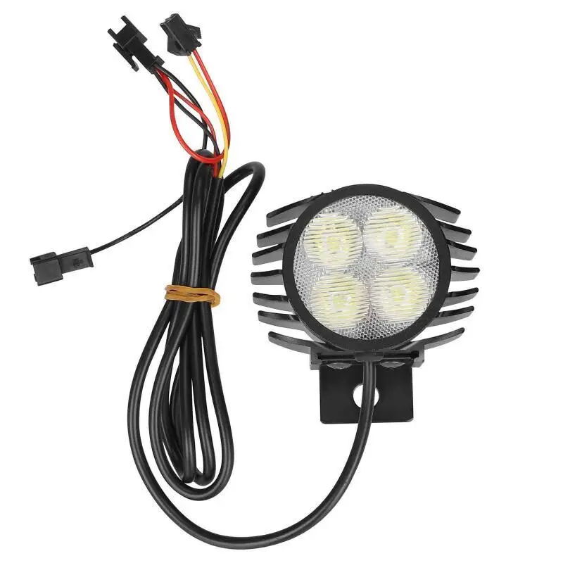 Scoote Headlight For Kugoo M4 Pro Electric Scooter Bicycle 12-80V 2 In 1 Horn and Lights Night Safety Warn Lamp Replacement Part