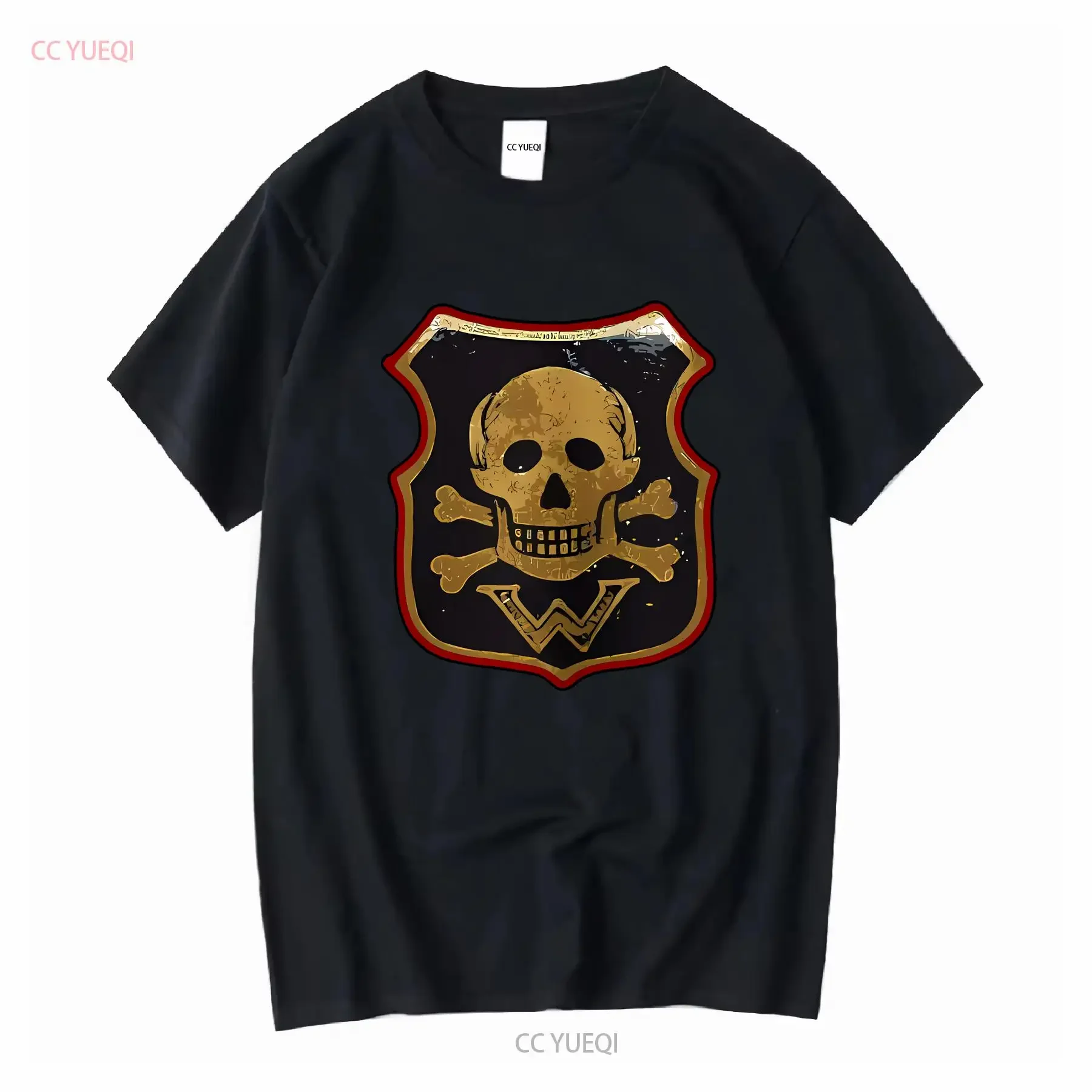 WW1 crâne allemand bouclier Wehrwolf Wehrverband t-shirt militaire impériale manches longues ou courtes vintage lavé confortable