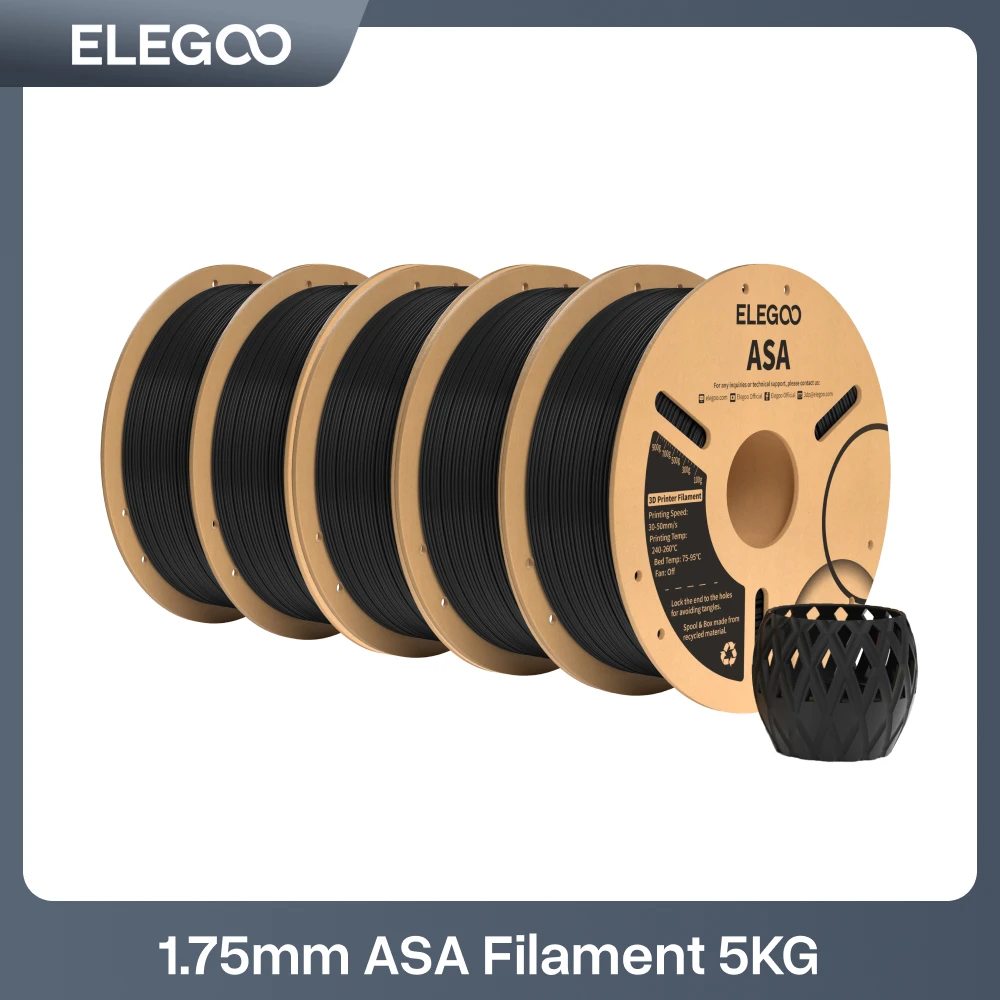 Image of ELEGOO 1,75mm ASA Filament 4KG/5KG/10KG für EU US DE für FDM 3D-Drucker