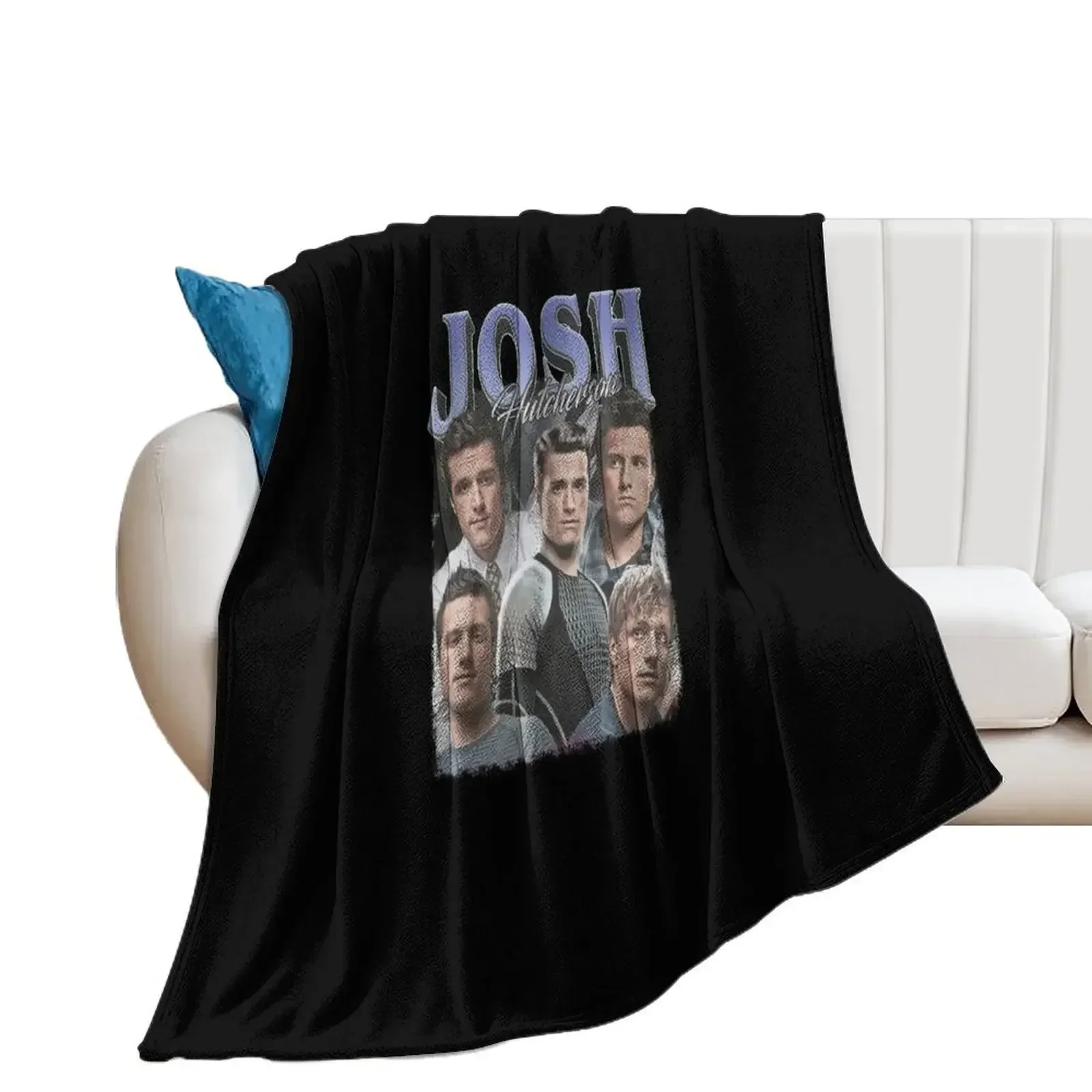 

Josh Hutcherson retro Throw Blanket Flannels Flannel For Decorative Sofa Blankets