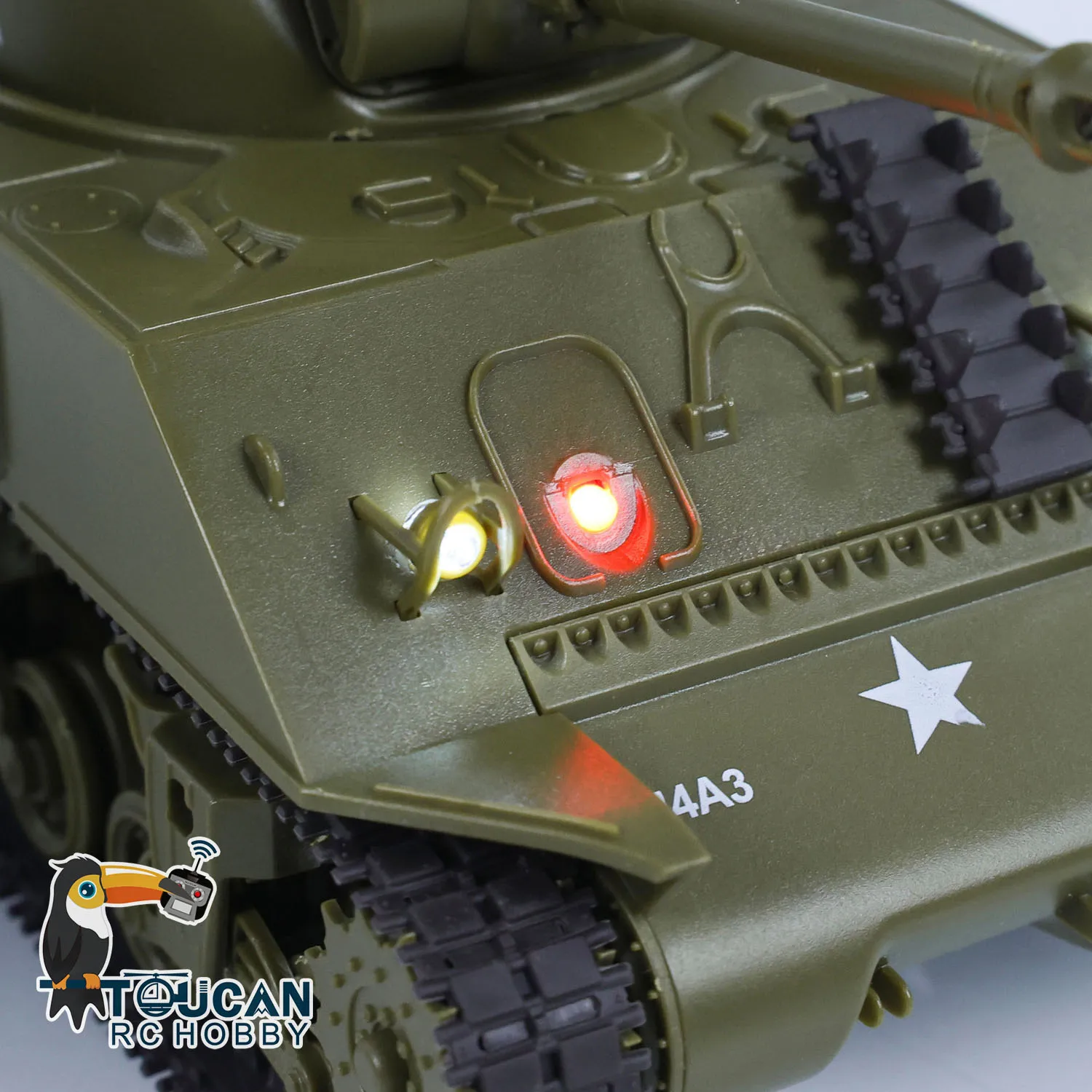 1/30 Heng Long Sherman M4A3 RC Czołg Bojowy 3841-01 2.4G Zdalnie Sterowany Model Militarny dla Fanów i Początkujących