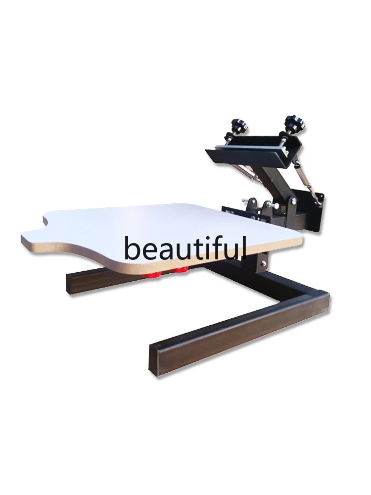 Manual 1 Color 1 Station Silk Screen Printing Machine 1-1 Press DIY T-Shirt Printing