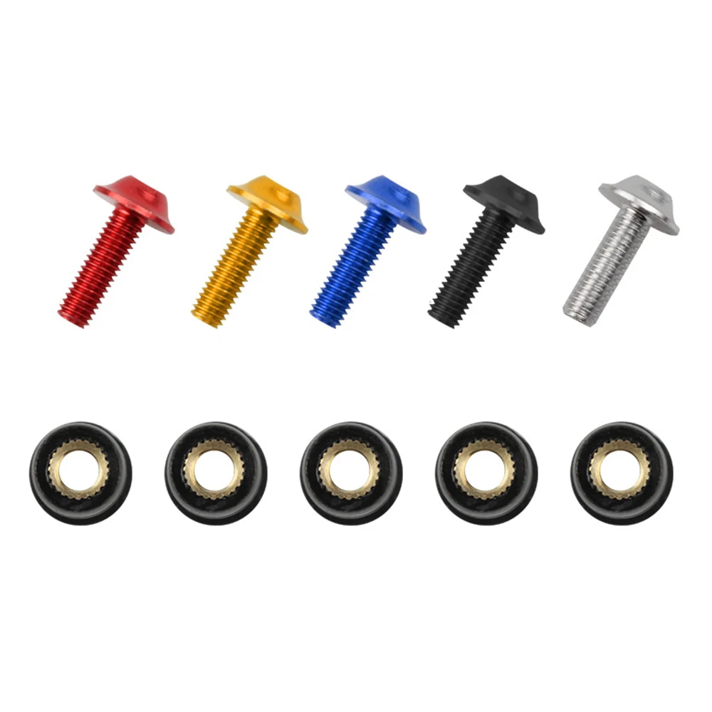 For 10Pcs/Set M5x16mm Universal Motorbike Windshield Fasterner Kit Windscreen Nut Bolt Washer Screw Fairing Screen Fasterners